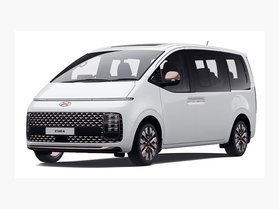 Hyundai Staria, representative vehicle; or similar may be supplied